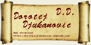 Dorotej Đukanović vizit kartica